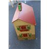Image 2 : Vintage doll house (wood with tin shutters + trim) - 21x10x17