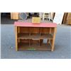 Image 4 : Vintage doll house (wood with tin shutters + trim) - 21x10x17