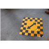 Image 1 : Checkered road sign - 29.5x29.5