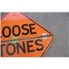 Image 2 : Loose stones hinged road sign - 36x36