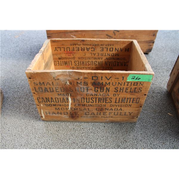 Ammunition wooden crate - 14x9.5x9