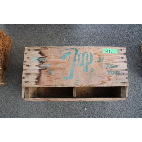 7-up wooden crate (Saskatoon) - 19.5x12.5x10.5