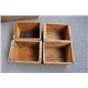 Image 1 : (4) small wooden crates - 9x7x6