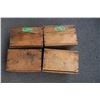 Image 2 : (4) small wooden crates - 9x7x6