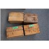 Image 3 : (4) small wooden crates - 9x7x6