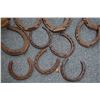Image 2 : (14) Antique Horseshoes - (8) large + (4) small