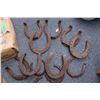 Image 4 : (14) Antique Horseshoes - (8) large + (4) small