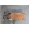 Image 2 : Wood sleigh with metal runners - 35x13x6
