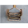 Image 2 : Taylor Forbes antique push mower with wood roller + steel wheels (spins well)