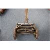 Image 4 : Taylor Forbes antique push mower with wood roller + steel wheels (spins well)