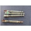 Image 1 : (4) Table legs - one is damaged - 28" long - 2.75x2.75