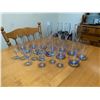 Image 1 : Big Set of Collectible Blue Glass Ware