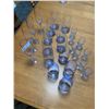 Image 3 : Big Set of Collectible Blue Glass Ware