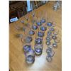 Image 4 : Big Set of Collectible Blue Glass Ware