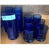 Image 3 : Set of Collectible Blue Glass Ware