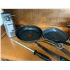 Image 2 : Two Pans Knives Electric Can Opener Visions Corning Ware Tempered Glass Pots With Lids