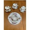 Image 1 : Three Teacups and Saucers From Royal Albert Old Country Roses Plus Another Pattern Prairie Crocus