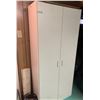 Image 4 : Two White Utility Cabinets 72" Tall x 31" Wide x 17" Deep