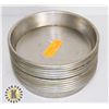 Image 1 : LOT OF 12 8" ALUMINUM PIZZA PAN