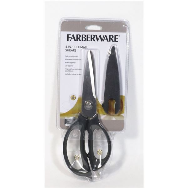 NEW FARBERWARE 4 IN 1 ULTIMATE SHEARS