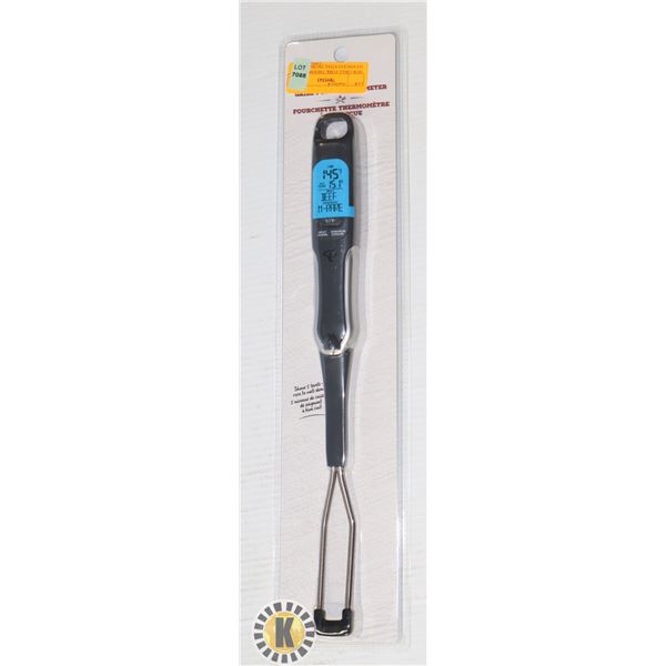 NEW GRILL FORK THERMOMETER (STAINLESS STEEL PROBE)