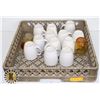 DISH RACK OF CORELLE  BRAND COFFEE CUPS