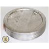 Image 1 : LOT OF 12 8" ALUMINUM PIZZA PAN