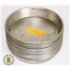 Image 1 : LOT OF 12 8" ALUMINUM PIZZA PAN