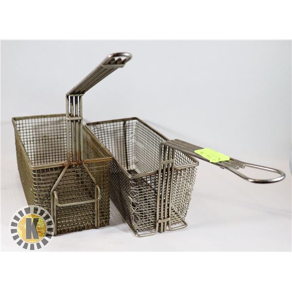 PAIR OF FRYER BASKETS