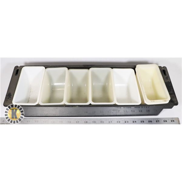 6 INSERT COUNTERTOP BAR CADDY