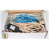 Image 1 : BOX OF ASSORTED CABLES