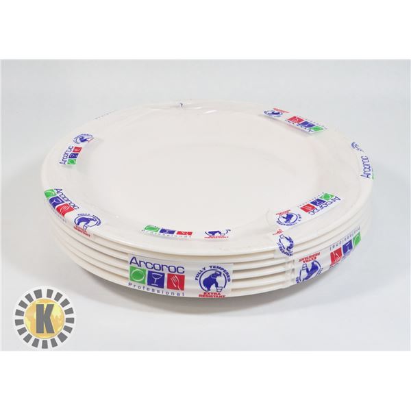 UNCLAIMED 9" IVORY 6PACK RESTAURANT PLATES