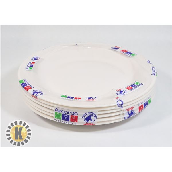 UNCLAIMED 9" IVORY 6PACK RESTAURANT PLATES