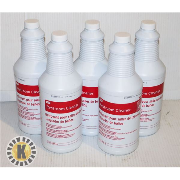 BOX OF 5 QSR RESTROOM CLEANER 1 US QUART EACH