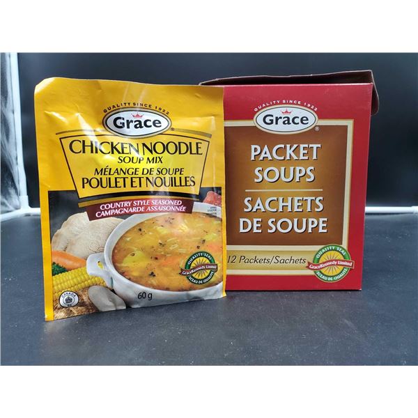 Grace Chicken Noodle Soup Mix Packets (12 x 60g)
