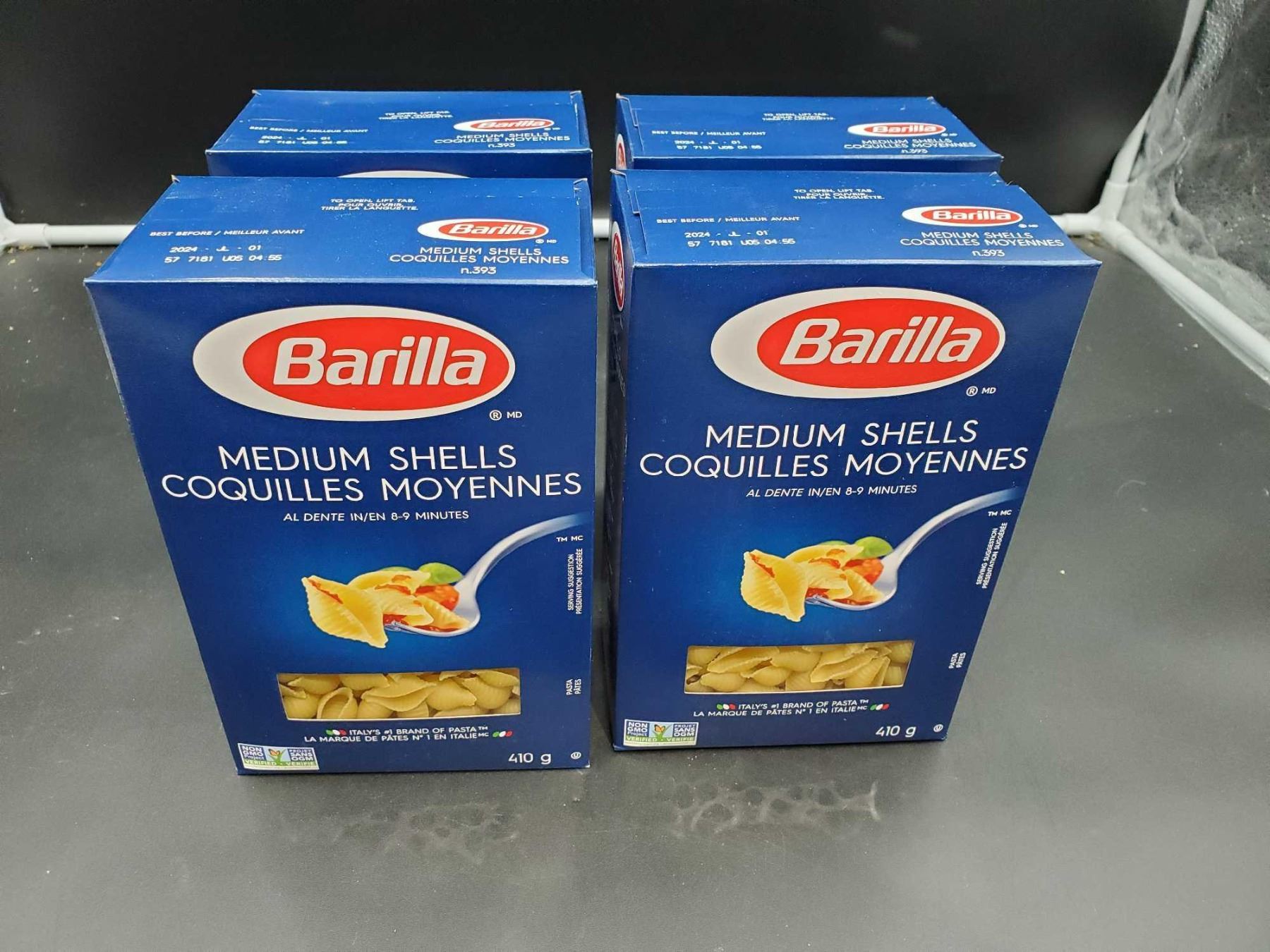 Barilla Medium Shells Pasta (4 x 410g)