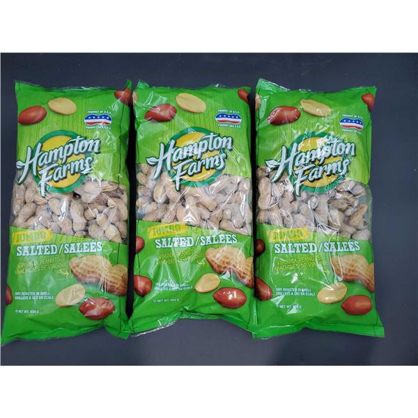 Hampton Farms Salted Peanuts (3 x 454g)