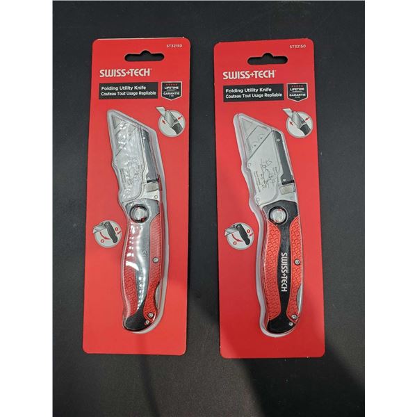 Swiss-Tech Folding Utility Knife (2ct)