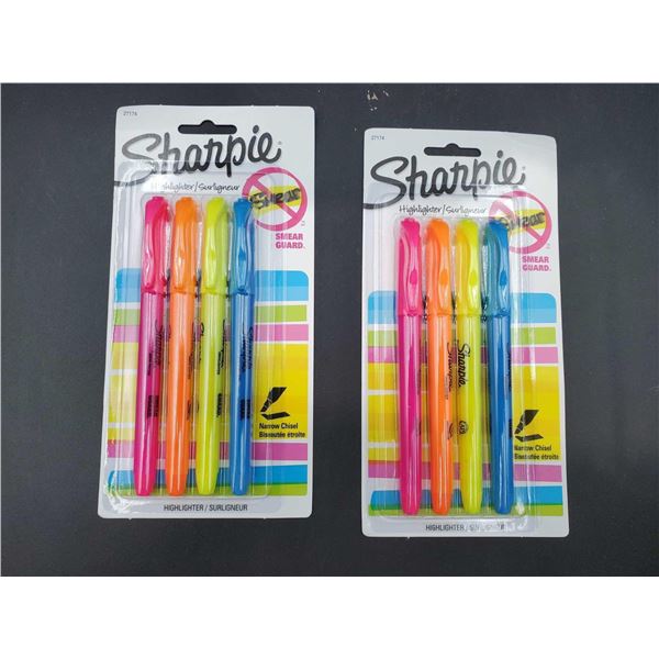 Sharpie Assorted Color Highlighters (2 x 4)