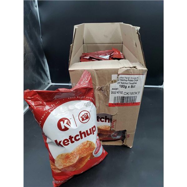 Circle K Ketchup Potato Chips (8 x 180g)