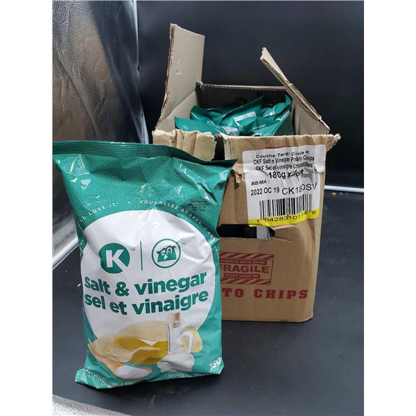 Circle K Salt  Vinegar Potato Chips (8 x 180g)
