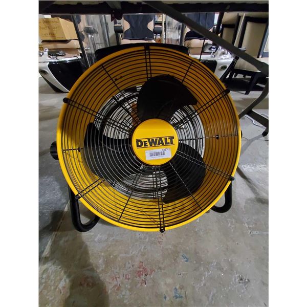 Dewalt Drum Fan, UNTESTED- OUT OF BOX - SOLD AS IS