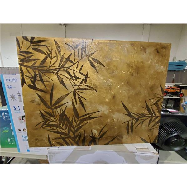 Home Sense Large Bamboo Print on Canvass- OPEN/OUT OF BOX - SOLD AS IS