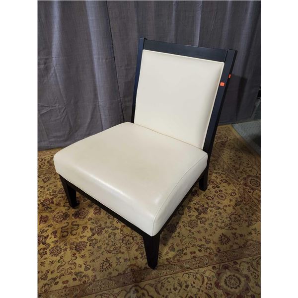 Leather Like WhiteÂ OversizedÂ Lounge Chair - OPEN/OUT OF BOX - SOLD AS IS