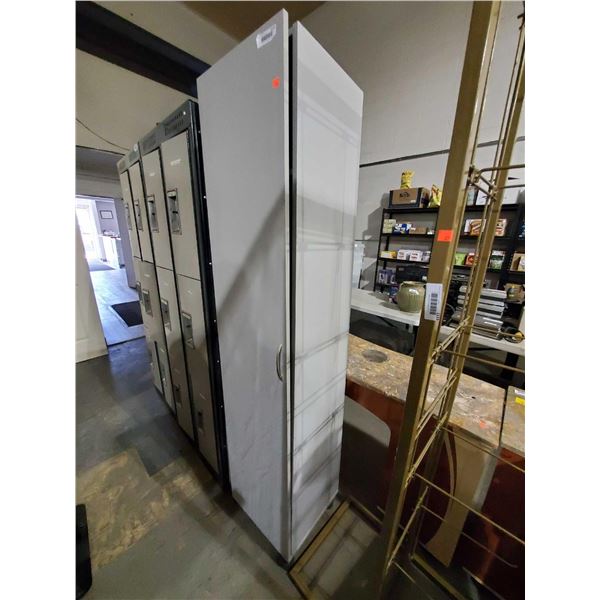 Tall Movable Linnen Cabinet -Â  OPEN/OUT OF BOX - SOLD AS IS