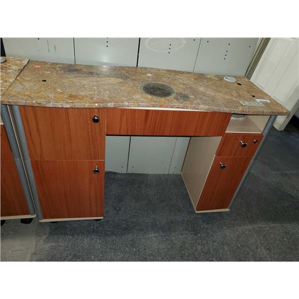 Nail Estheticians Work Table - UNTESTED- OPEN/OUT OF BOX - SOLD AS IS