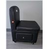 Image 2 : Rolling Mini Pedicure Estheticians Chair- OPEN/OUT OF BOX - SOLD AS IS