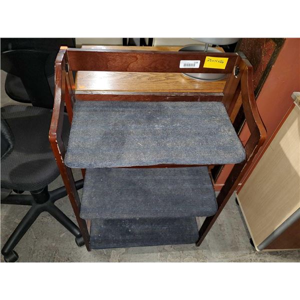 Pier 1 Imports Folding Wooden Shoe Shelf - OPEN/OUT OF BOX - SOLD AS IS