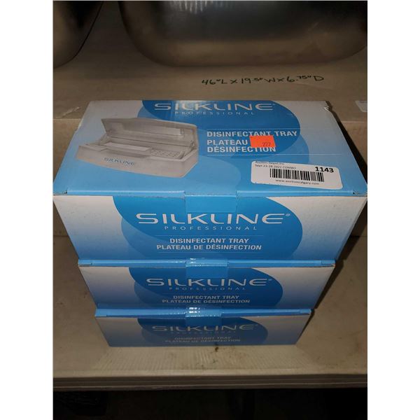 Lot of 3 ,New SilklineÂ Disinfectant Trays
