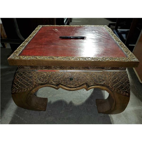 Decorative Small Square Table - Pen for size OPEN/OUT OF BOX - SOLD AS IS